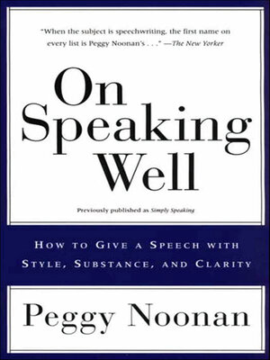 cover image of On Speaking Well